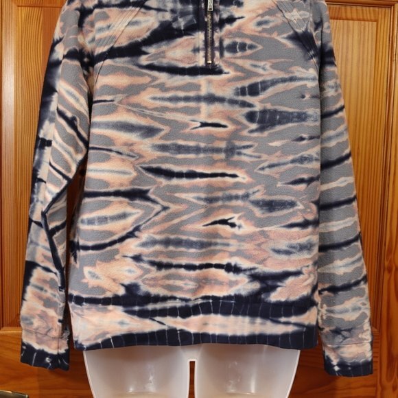 Young Fabulous & Broke Tie Dye Zip Sweater Medium - Picture 9 of 12
